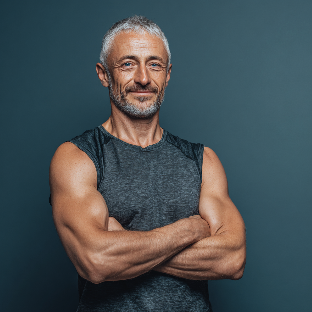 Команда тренерів drimoxel - чоловіки та жінки європейської зовнішності різного віку в спортивному одязі, усміхнені, реалістичний стиль